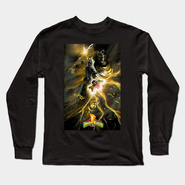 Gold Ranger trey of triforia By Anthony Darr Long Sleeve T-Shirt by Anthony Darr